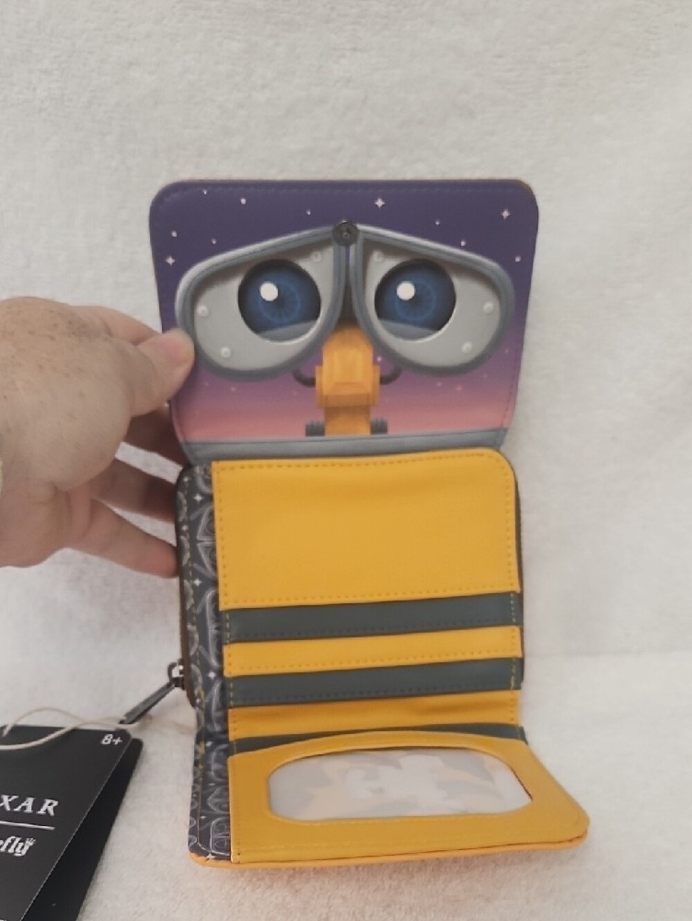 Loungefly Yellow Pixar WALL·E Character Backpack with Matching WALL•E Wallet - Picture 8 of 11